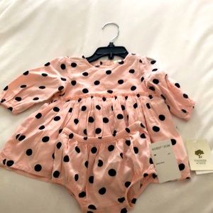 I am new with tags Tucker and Tate pink polkadot girls dress